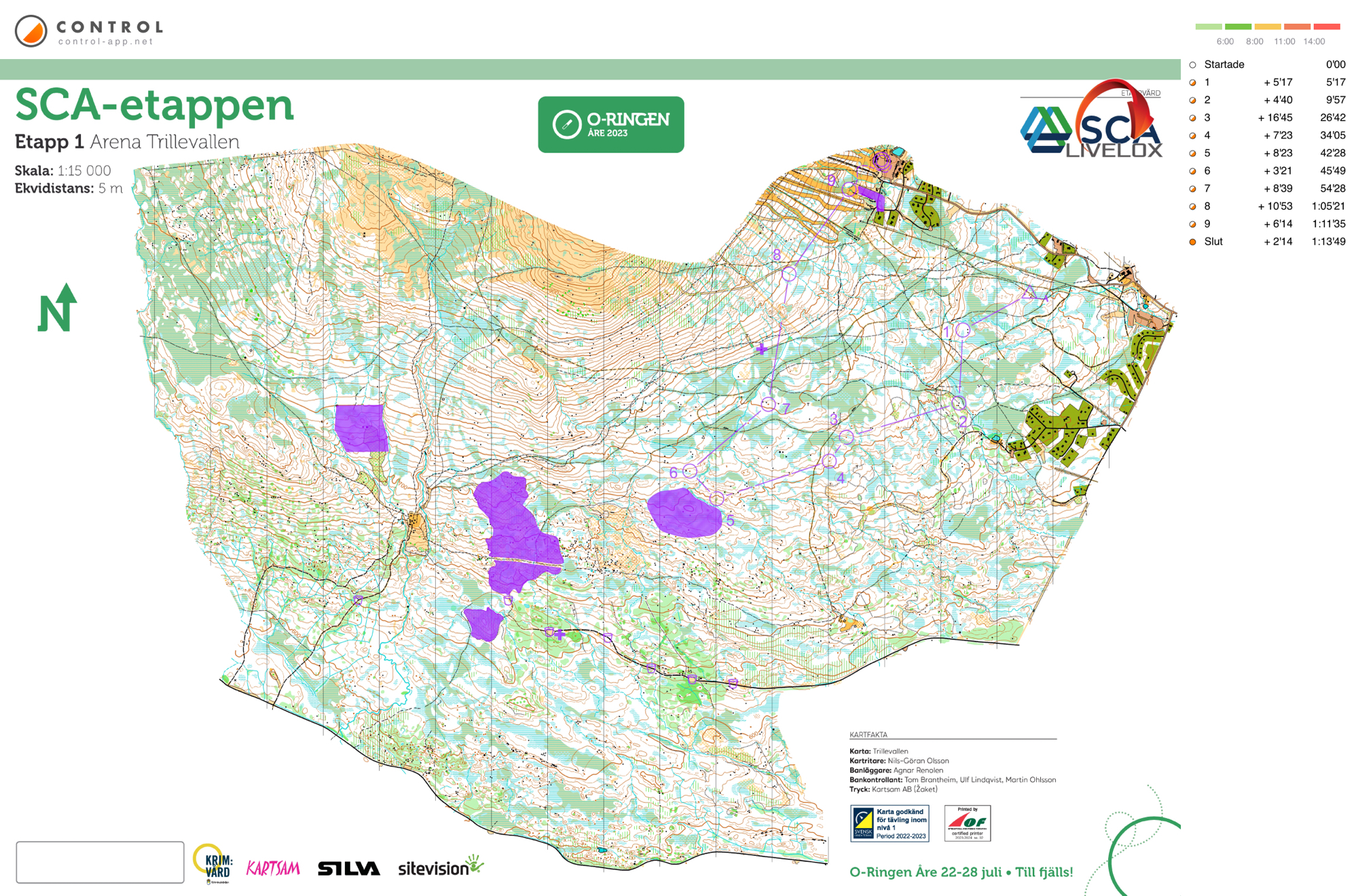 O-ringen 2023 etapp 1 (23-07-2023)