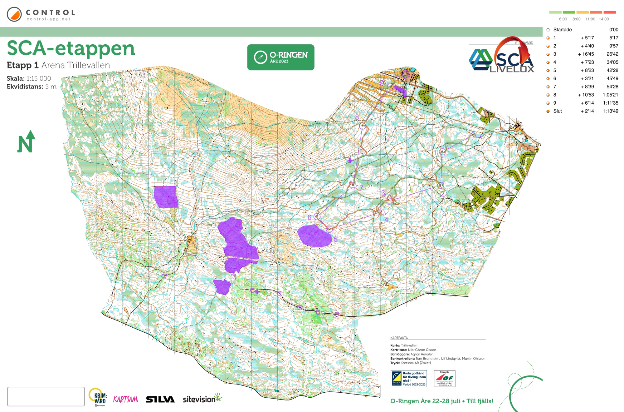 O-ringen 2023 etapp 1 (23.07.2023)